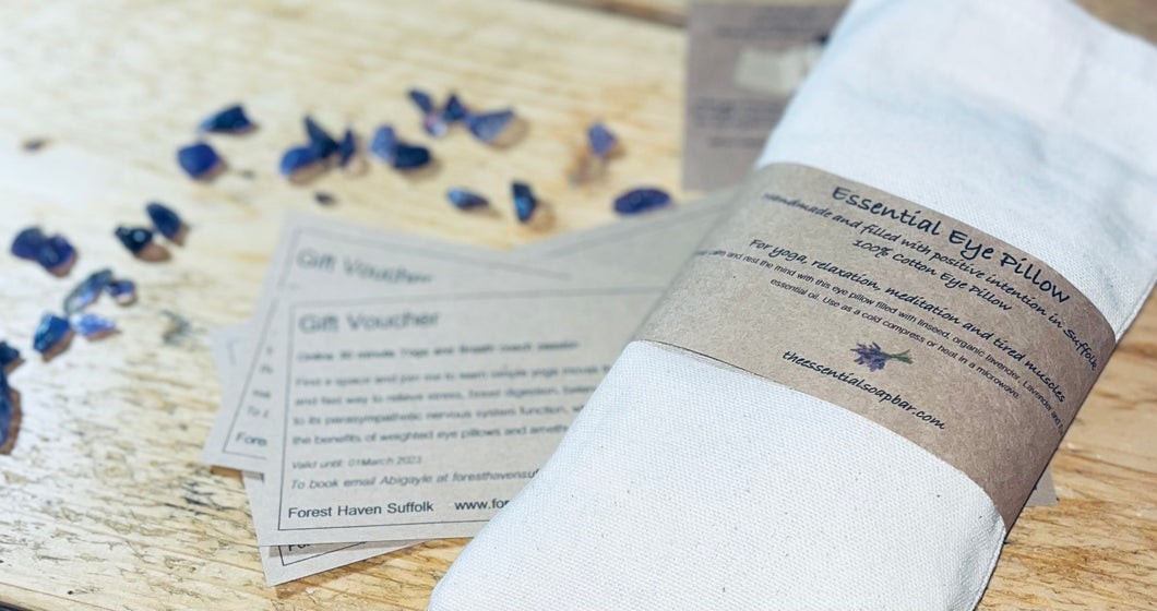 Yoga or Massage Gift Voucher and Essential Eye Pillow