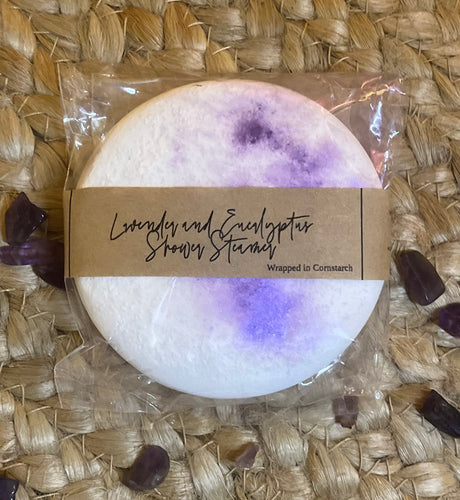 Large Eucalyptus and Lavender Shower Steamer, break into 4 pieces.